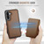 Samsung Galaxy A36 JEEHOOD J05 Business Magnetic Style RFID Leather Phone Case - Brown Samsung Galaxy A36 JEEHOOD J05 Business Magnetic Style RFID Leather Phone Case - Brown