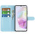 Samsung Galaxy A36 Litchi Texture Horizontal Flip Leather Phone Case with Holder - Blue