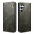 Samsung Galaxy A36 Oil Wax Crazy Horse Texture Leather Phone Case - Green
