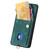 Samsung Galaxy A36 Retro Card Wallet Fold Leather Phone Case with Strap - Green