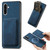 Samsung Galaxy A36 Retro Leather Card Bag Magnetic Phone Case - Blue Samsung Galaxy A36 Retro Leather Card Bag Magnetic Phone Case - Blue