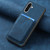 Samsung Galaxy A36 Retro Leather Card Bag Magnetic Phone Case - Blue Samsung Galaxy A36 Retro Leather Card Bag Magnetic Phone Case - Blue