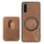 Samsung Galaxy A36 Retro Leather Card Bag Magnetic Phone Case - Brown