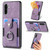 Samsung Galaxy A36 Retro Skin-feel Ring Card Wallet Phone Case - Purple