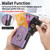 Samsung Galaxy A36 Retro Skin-feel Ring Card Wallet Phone Case - Purple