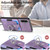 Samsung Galaxy A36 Retro Skin-feel Ring Card Wallet Phone Case - Purple