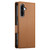 Samsung Galaxy A36 Side Buckle Magnetic Frosted Leather Phone Case - Brown