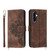 Samsung Galaxy A36 Skin Feel Flowers Embossed Wallet Leather Phone Case - Brown Samsung Galaxy A36 Skin Feel Flowers Embossed Wallet Leather Phone Case - Brown