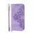Samsung Galaxy A36 Skin Feel Flowers Embossed Wallet Leather Phone Case - Purple