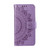 Samsung Galaxy A36 Totem Flower Embossed Leather Phone Case with Lanyard - Purple