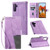 Samsung Galaxy A36 TTUDRCH Embossed Line Splicing Leather Phone Case - Purple