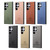 Samsung Galaxy A36 Twill Fabric Leather Skin Back Phone Case - Brown
