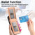Samsung Galaxy A36 Twill Fabric Leather Vertical Flip RFID Card Bag Phone Case - Pink
