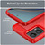 Moto G 5G 2024 Carbon Fiber Brushed Texture TPU Phone Case - Red