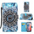 Moto G 5G 2024 Colored Drawing Pattern Plain Weave Leather Phone Case - Undersea Mandala