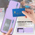 Moto G 5G 2024 CX01 Detachable Magsafe Magnetic Card Bag Phone Case - Light Purple