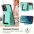 Moto G 5G 2024 CX01 Detachable Magsafe Magnetic Card Bag Phone Case - Mint Green