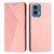 Moto G 5G 2024 Diamond Splicing Skin Feel Magnetic Leather Phone Case - Rose Gold