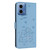 Moto G 5G 2024 Embossed Kitten Phone Leather Case with Lanyard - Blue