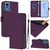 Moto G 5G 2024 Global Skin Feel Solid Color Leather Phone Case with Lanyard - Violet