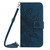 Moto G 5G 2024 HT04 Skin Feel Sun Flower Embossed Flip Leather Phone Case with Lanyard - Inky Blue