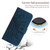 Moto G 5G 2024 HT04 Skin Feel Sun Flower Embossed Flip Leather Phone Case with Lanyard - Inky Blue