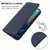Moto G 5G 2024 Magnetic Closure Leather Phone Case - Blue