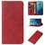 Moto G 5G 2024 Magnetic Closure Leather Phone Case - Red