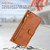 Moto G 5G 2024 Multi-Card Slots Zipper Wallet Leather Phone Case - Brown
