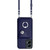Moto G 5G 2024 Organ Card Bag Ring Holder Phone Case with Long Lanyard - Blue