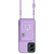 Moto G 5G 2024 Organ Card Bag Ring Holder Phone Case with Long Lanyard - Purple