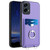 Moto G 5G 2024 R20 Ring Card Holder Phone Case - Purple