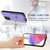 Moto G 5G 2024 R20 Ring Card Holder Phone Case - Purple
