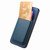 Moto G 5G 2024 Retro Magsafe Card Bag PU Back Cover Phone Case - Blue