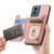Moto G 5G 2024 Retro MagSafe Zipper Wallet Card Bag Back Phone Case - Pink