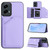 Moto G 5G 2024 Skin Feel Four Card Slots Phone Case with Wrist Strap - Purple