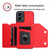 Moto G 5G 2024 Skin Feel Four Card Slots Phone Case with Wrist Strap - Red Moto G 5G 2024 Skin Feel Four Card Slots Phone Case with Wrist Strap - Red