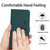 Moto G 5G 2024 Skin Feel Heart Embossed Leather Phone Case with Long Lanyard - Green