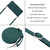 Moto G 5G 2024 Skin Feel Heart Embossed Leather Phone Case with Long Lanyard - Green