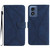 Moto G 5G 2024 Stitching Embossed Leather Phone Case - Blue