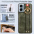 Moto G 5G 2024 Wristband Leather Back Phone Case - Green