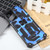 Moto G Play 2024 Camouflage Armor Kickstand TPU + PC Magnetic Phone Case - Dark Blue