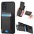 Moto G Play 2024 Carbon Fiber Vertical Flip Wallet Stand Phone Case - Black