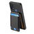 Moto G Play 2024 Carbon Fiber Vertical Flip Wallet Stand Phone Case - Black