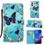 Moto G Play 2024 Colored Drawing Pattern Plain Weave Leather Phone Case - Caring Butterfly