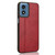 Moto G Play 2024 Cow Pattern Sewing Back Cover Phone Case - Red