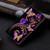 Moto G Play 2024 Crystal 3D Shockproof Protective Leather Phone Case - Purple Flower Butterfly
