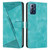 Moto G Play 2024 Dream Triangle Leather Phone Case with Lanyard - Green