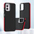 Moto G Play 2024 Dual-Color Shockproof TPU Phone Case - Red