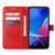 Moto G Play 2024 Embossed Butterfly Leather Phone Case - Red